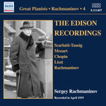 the album cover for Sergei Rachmaninov - Edison Recordings