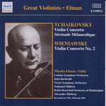 the album cover for Mischa Elman - Tchaikovsky / Wieniawski: Violin Concertos (Elman) (1929, 1950)