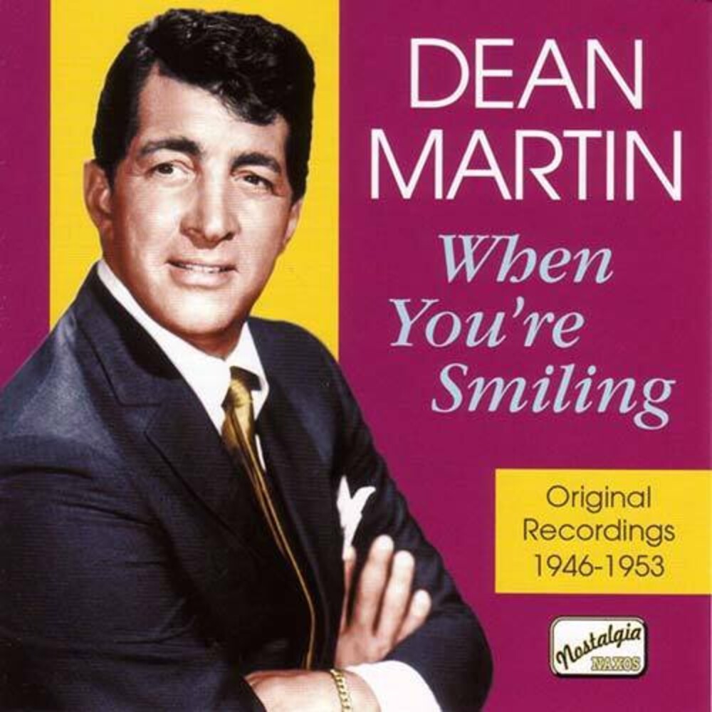 the album cover for Dean Martin - When You're Smiling