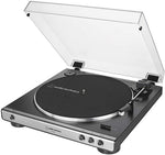 オーディオテクニカ AT-LP60X-GM ターンテーブル - フルオート - ベルトドライブ (ガンメタル/ブラック)