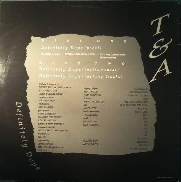 T & A* : Definitely Dope (12")