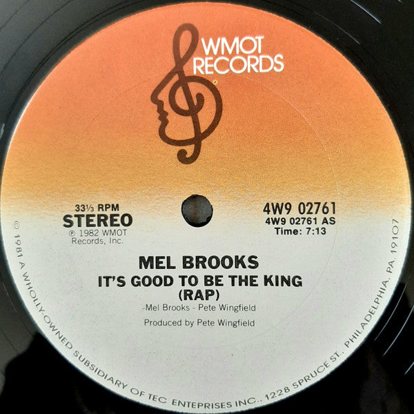 Mel Brooks : It's Good To Be The King (12", Ter)