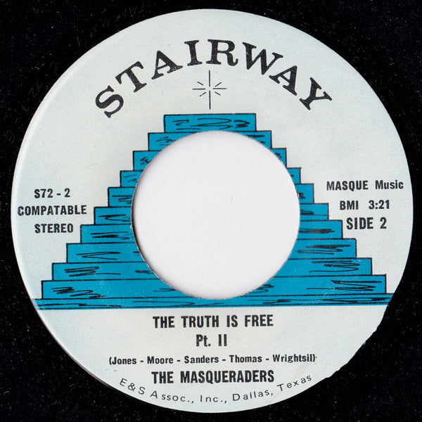 The Masqueraders : The Truth Is Free (7")