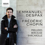 the album cover for Despax - Preludes Berceuse Barcarolle