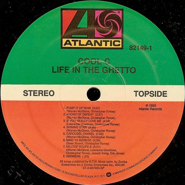 Cool C : Life In The Ghetto (LP, Album)