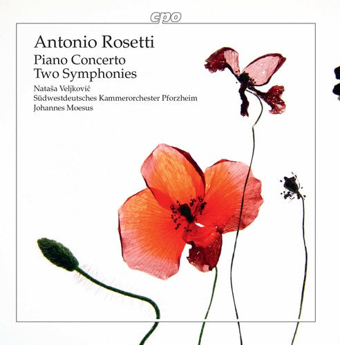 the album cover for Rosetti / Veljkovic / Moesus - Piano Concerto & Two Symphonies