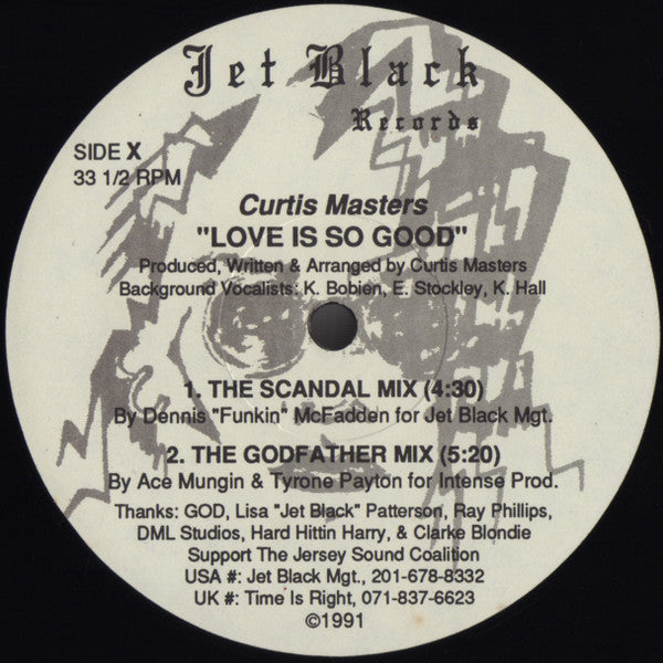 Curtis Masters : Love Is So Good (12")