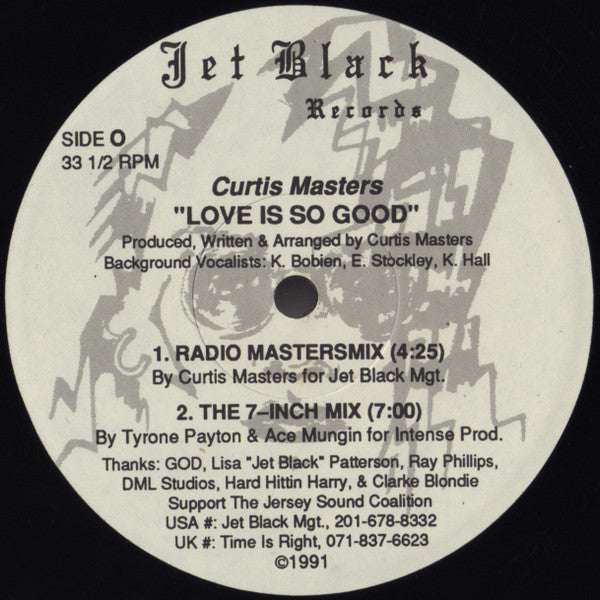 Curtis Masters : Love Is So Good (12")