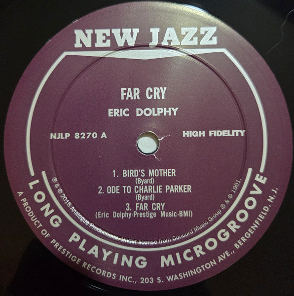 Eric Dolphy With Booker Little : Far Cry (LP, Album, Ltd, Num, RE, RP, 200)