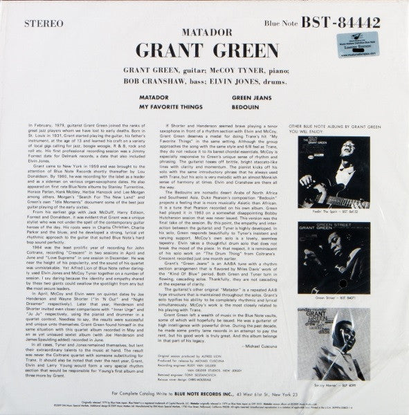Grant Green : Matador (2x12", Album, Ltd, Num, RE)