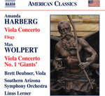the album cover for Deubner/Kirkpatrick - Harberg: Viola Concerto - Wolpert: Viola Concerto