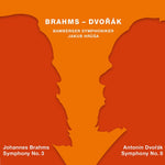 the album cover for Brahms / Bamberger Symphoniker / Hrusa - Symphony 3 / Symphony 8