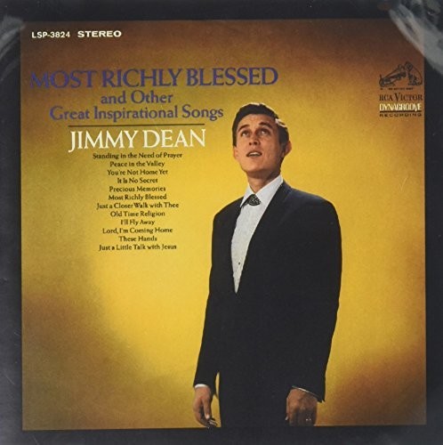 the album cover for Jimmy Dean - Most Richly Blessed and Other Great Inspirational Songs