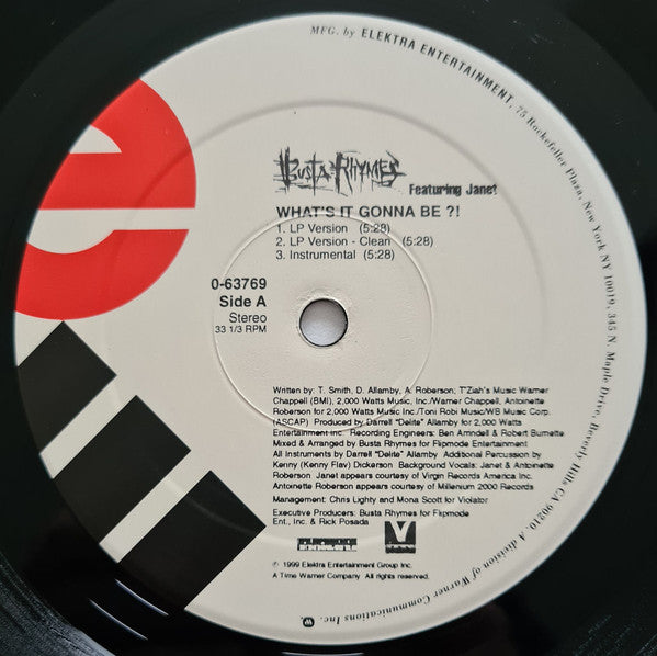 Busta Rhymes : What's It Gonna Be?! / Tear Da Roof Off (12")