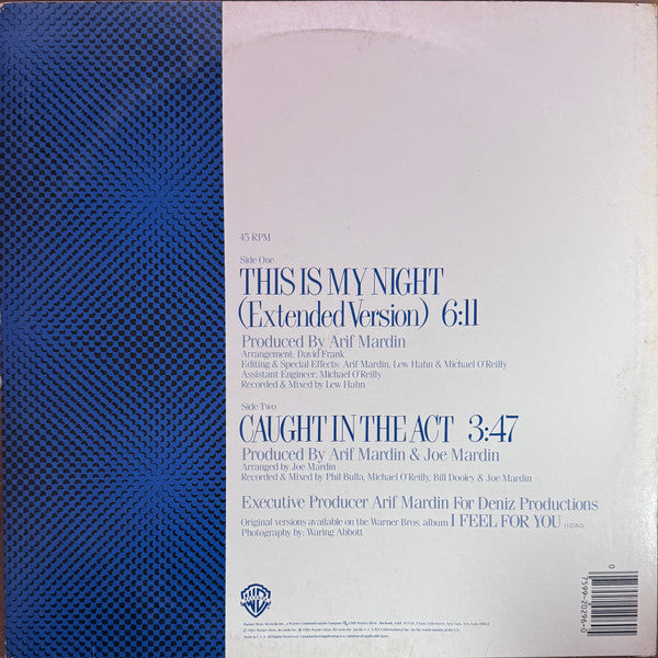 Chaka Khan : This Is My Night (12", Maxi, All)