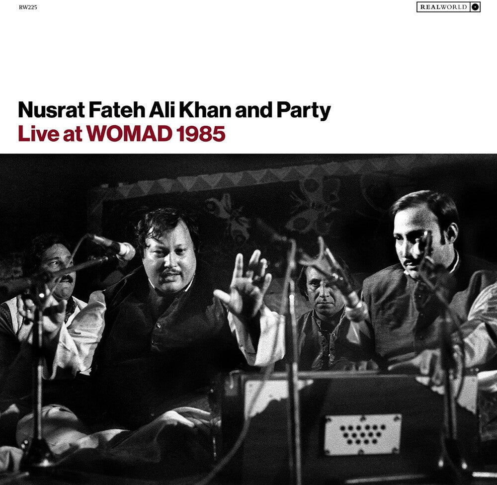 the album cover for Nusrat Khan Fateh Ali - Live At Womad 1985
