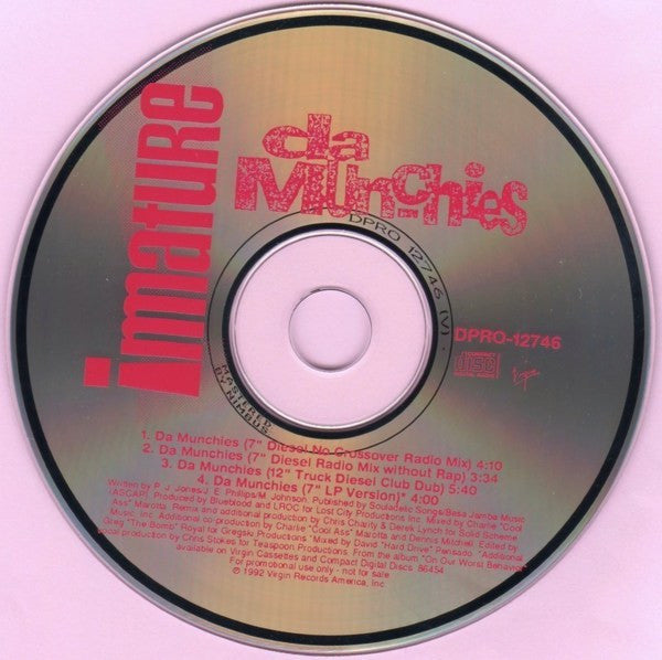 Immature : Da Munchies (CD, Single, Promo)