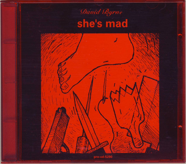 David Byrne : She's Mad (CD, Single, Promo)