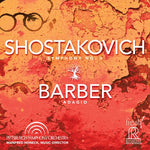 the album cover for Barber / Pittsburgh Symphony Orch / Honeck - Symphony 5 / Adagio