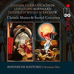 the album cover for Schein / Hermann Max / Rheinische Kantorei - Chorale Masses & Sacred Concertos