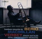 the album cover for Berio / Rijen / Spanjaard - Trombone Concertos