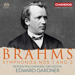 the album cover for Brahms / Bergen Philharmonic Orchestra / Gardner - Symphonies 1