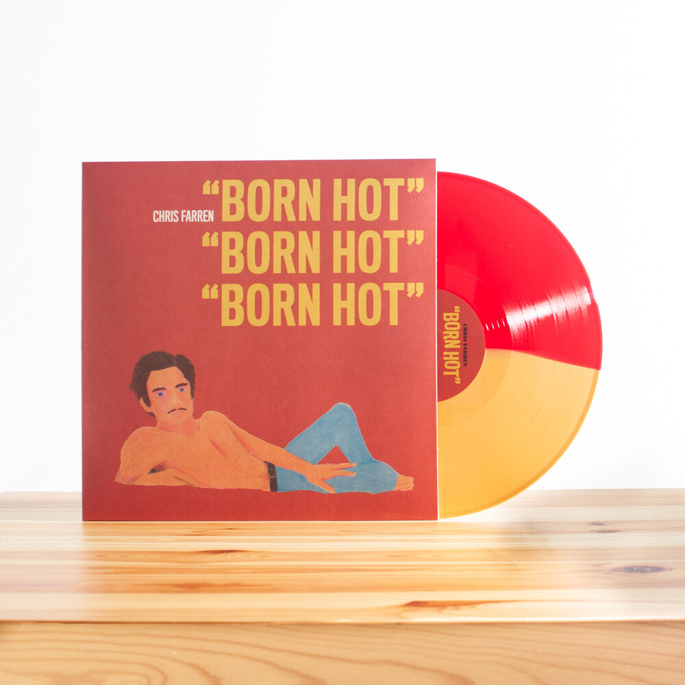the album cover for Chris Farren - Born Hot [Colored Vinyl] [180 Gram] [Download Included]