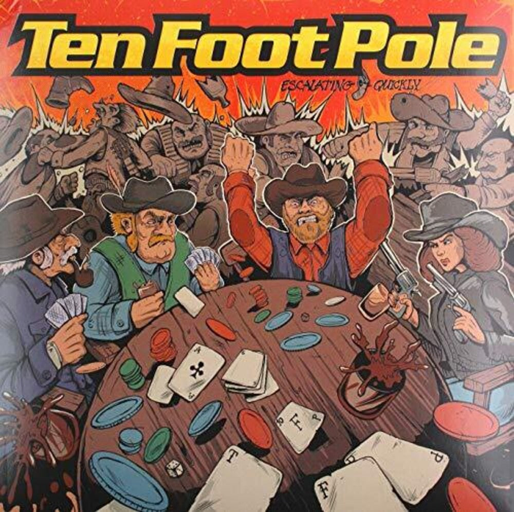 the album cover for Ten Foot Pole - Escalating Quickly