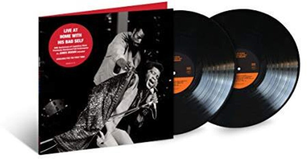 the album cover for James Brown - Live At Home With His Bad Self [2LP]