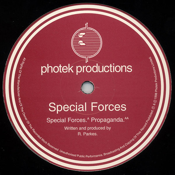 Special Forces : Special Forces / Propaganda (12")