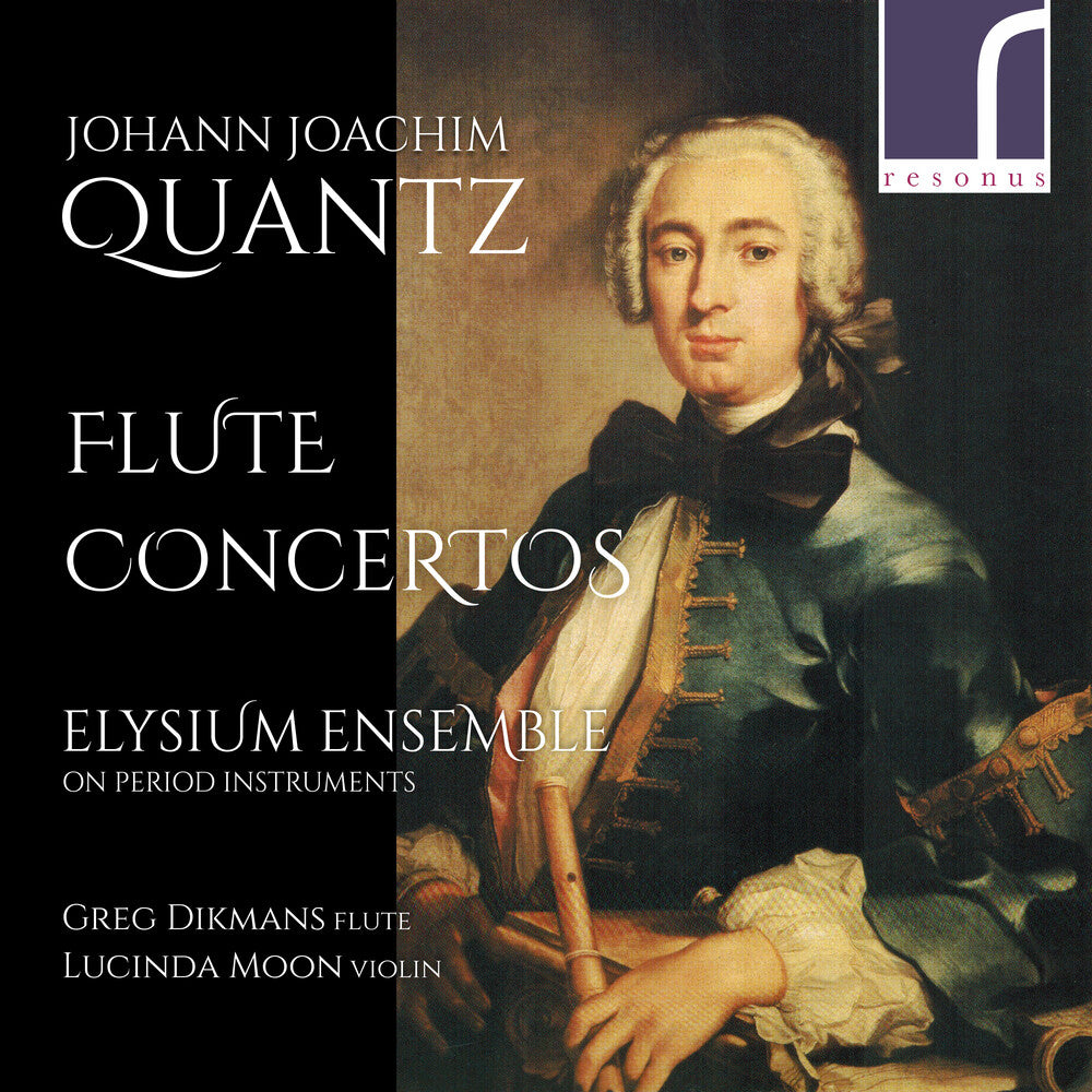the album cover for Quantz / Elysium Ensemble / Dikmans - Flute Concertos
