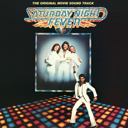 the album cover for Saturday Night Fever [Movie] - Saturday Night Fever (Original Movie Soundtrack): Remaster [Deluxe 2CD]