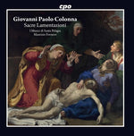 the album cover for Colonna / Fornero - Sacre Lamentazioni
