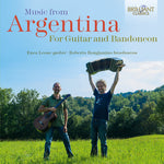 the album cover for Enea Leone - Music from Argentina for Guitar & Bandoneon