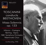 the album cover for Westminster Choir - Toscanini Conducts Beethoven / Missa Solemnis