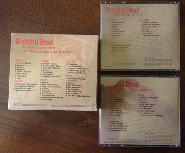 Grateful Dead* : Dick's Picks 29: Fox Theatre, Atlanta GA 5/19/77; Lakeland Civic Center Arena, Lakeland FL 5/21/77 (6xHDCD, Album + Box)