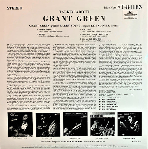 Grant Green : Talkin' About! (2x12", Album, Ltd, Num, RE, RM)