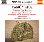 the album cover for Paus / Fernandez - Piano Works