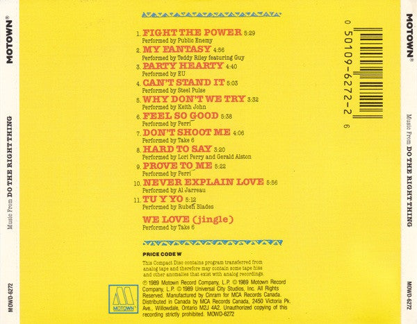 Various : (Music From) Do The Right Thing (CD, Album)