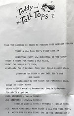 Teddy And The Tall Tops : Christmas In The Congo / Christmas Party (7", Single)