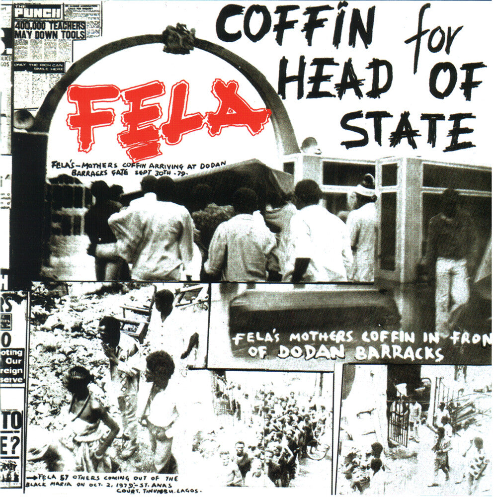 the album cover for Fela Kuti - Coffin For Head Of State
