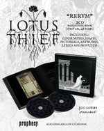 the album cover for Lotus Thief - Rervm (Hardcover Book) [Limited Edition]