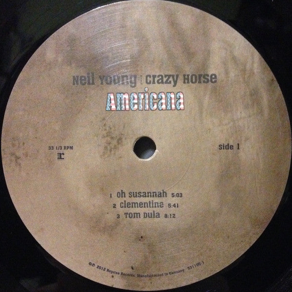 Neil Young With Crazy Horse : Americana (LP + LP, S/Sided, Etch + Album, 180)