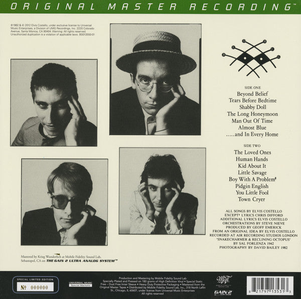 Elvis Costello And The Attractions* : Imperial Bedroom (LP, Album, Ltd, Num, RE, RM, S/Edition, 180)