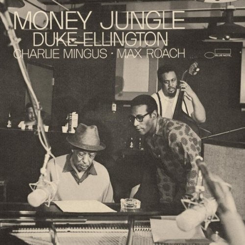 the album cover for Duke Ellington / Mingus,Charles / Roach,Max - Money Jungle (Bonus Tracks) [Colored Vinyl] [Limited Edition] [180 Gram]