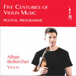 the album cover for Five Centuries Of Violin Music / Various - Five Centuries of Violin Music