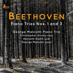 the album cover for Beethoven / Malcolm - Piano Trios 1 & 3