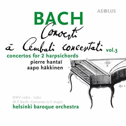 the album cover for J Bach S / Hantai / Hakkinen - Concerti a Cembali Concertati 3