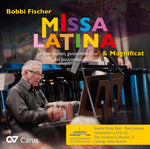 the album cover for Fischer - Missa Latina & Magnificat