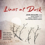 the album cover for David / Mcguire / Fortress Brass Quintet - Lines at Dusk